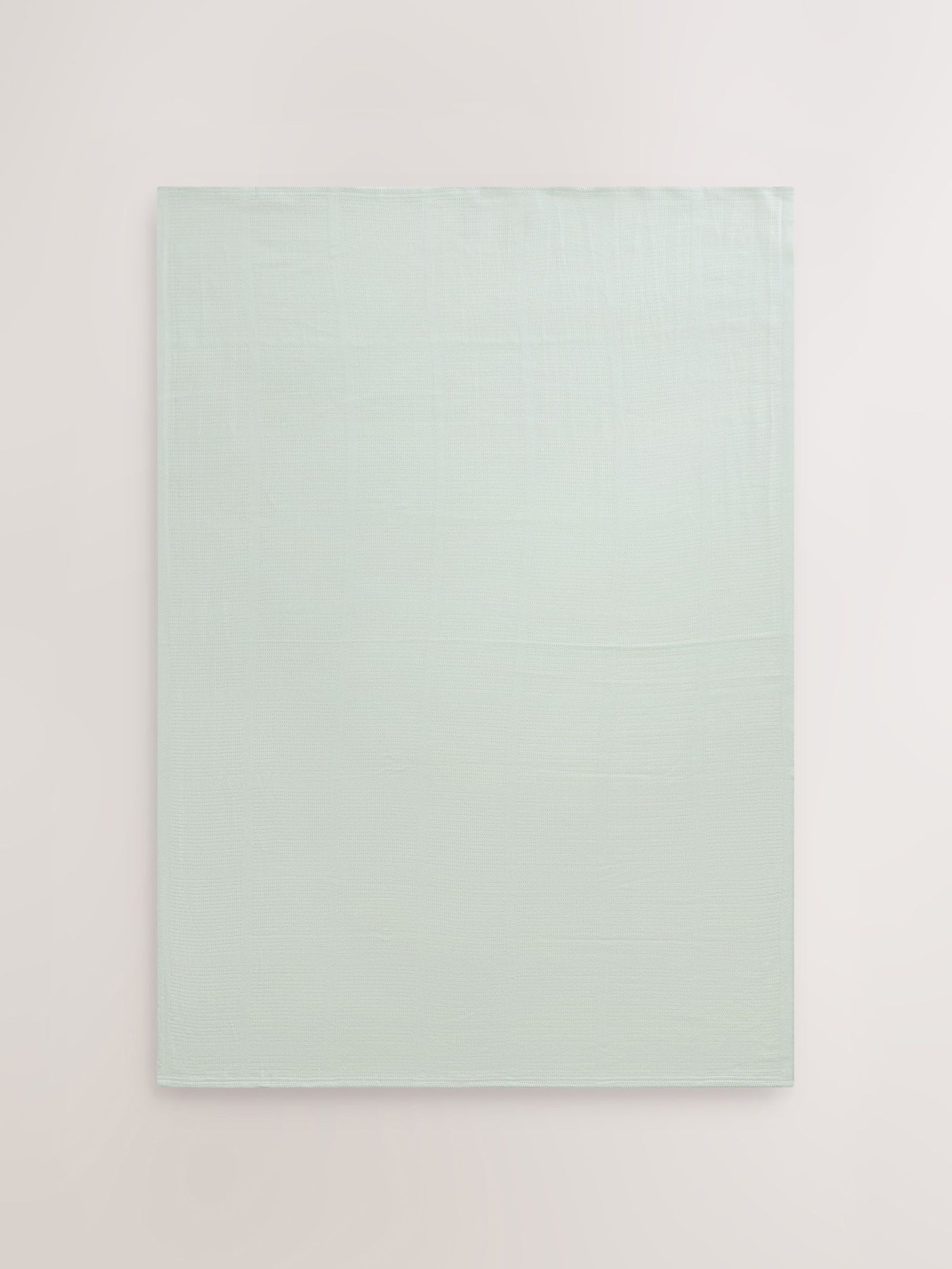 2 Pack Sage Green Cotton Baby Cellular Blankets