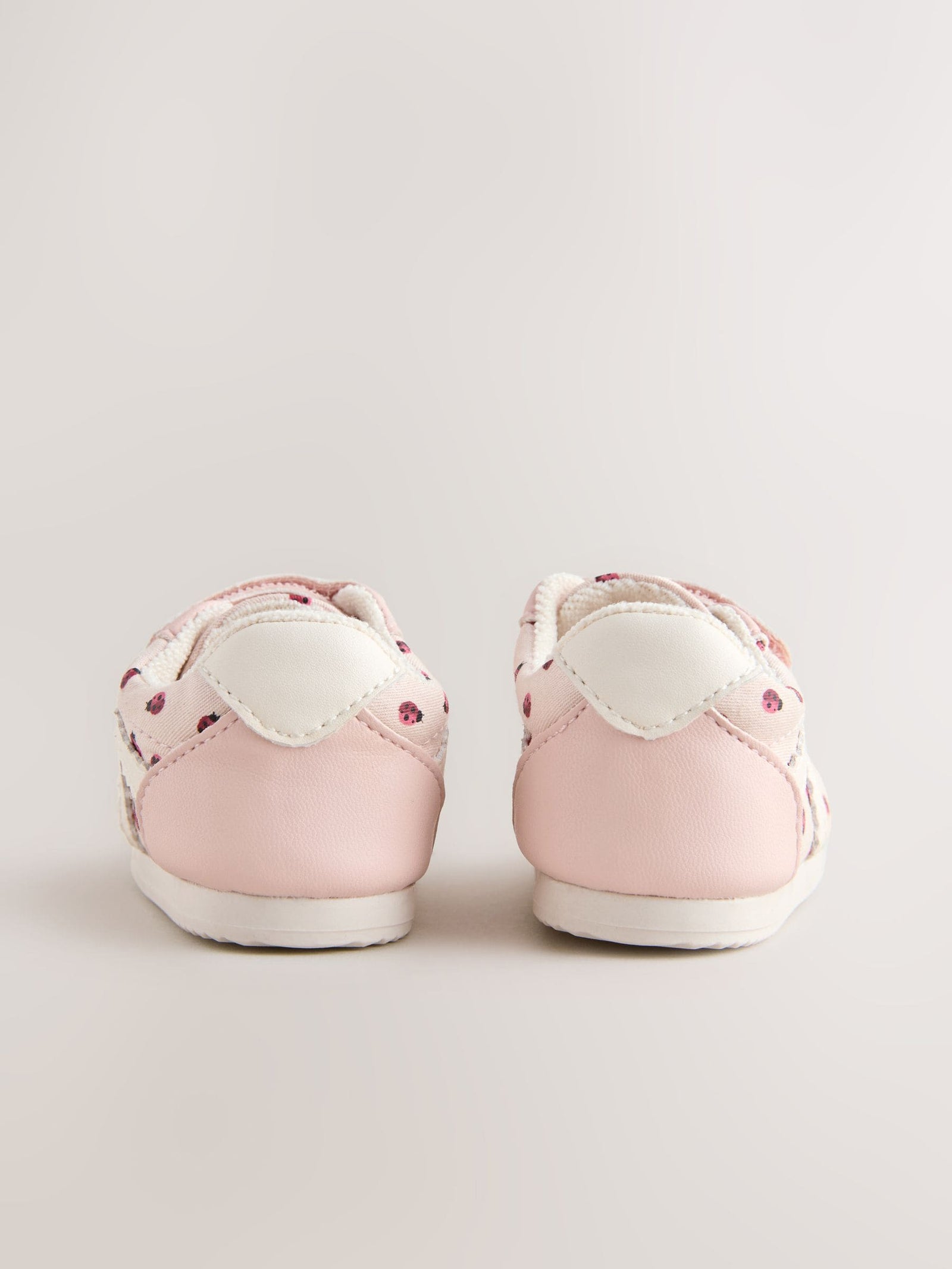 Pink Ladybird Baby Touch Fastening Trainers (0-24mths)
