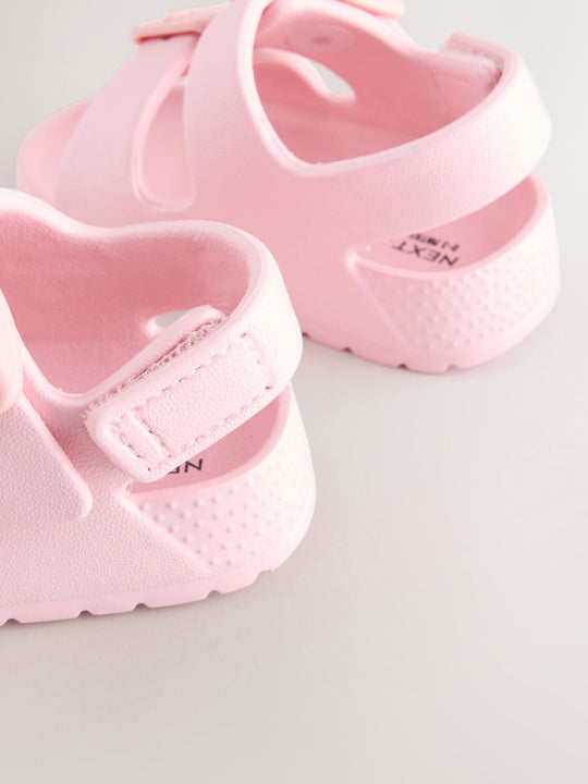 Pink Baby Double Buckle EVA Sandals (0-24mths)