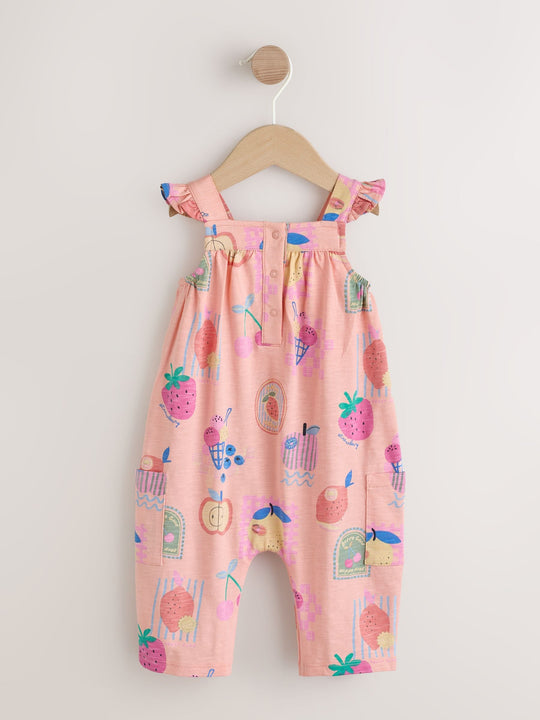 Pink Ice Cream Baby Long Leg Jersey Romper (0mths-3yrs)
