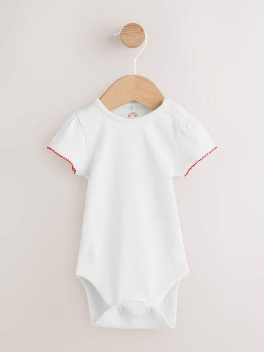Red Gingham Printed Baby Dungarees and Bodysuits Set 2 Piece (0mths-2yrs)
