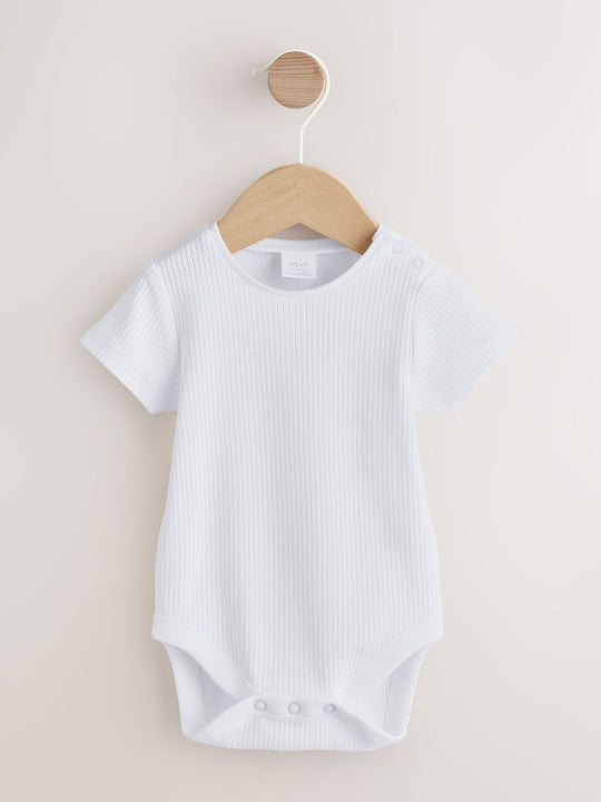 Pink and White Stripe Baby Dungarees and Bodysuits Set 2 Piece (0mths-2yrs)