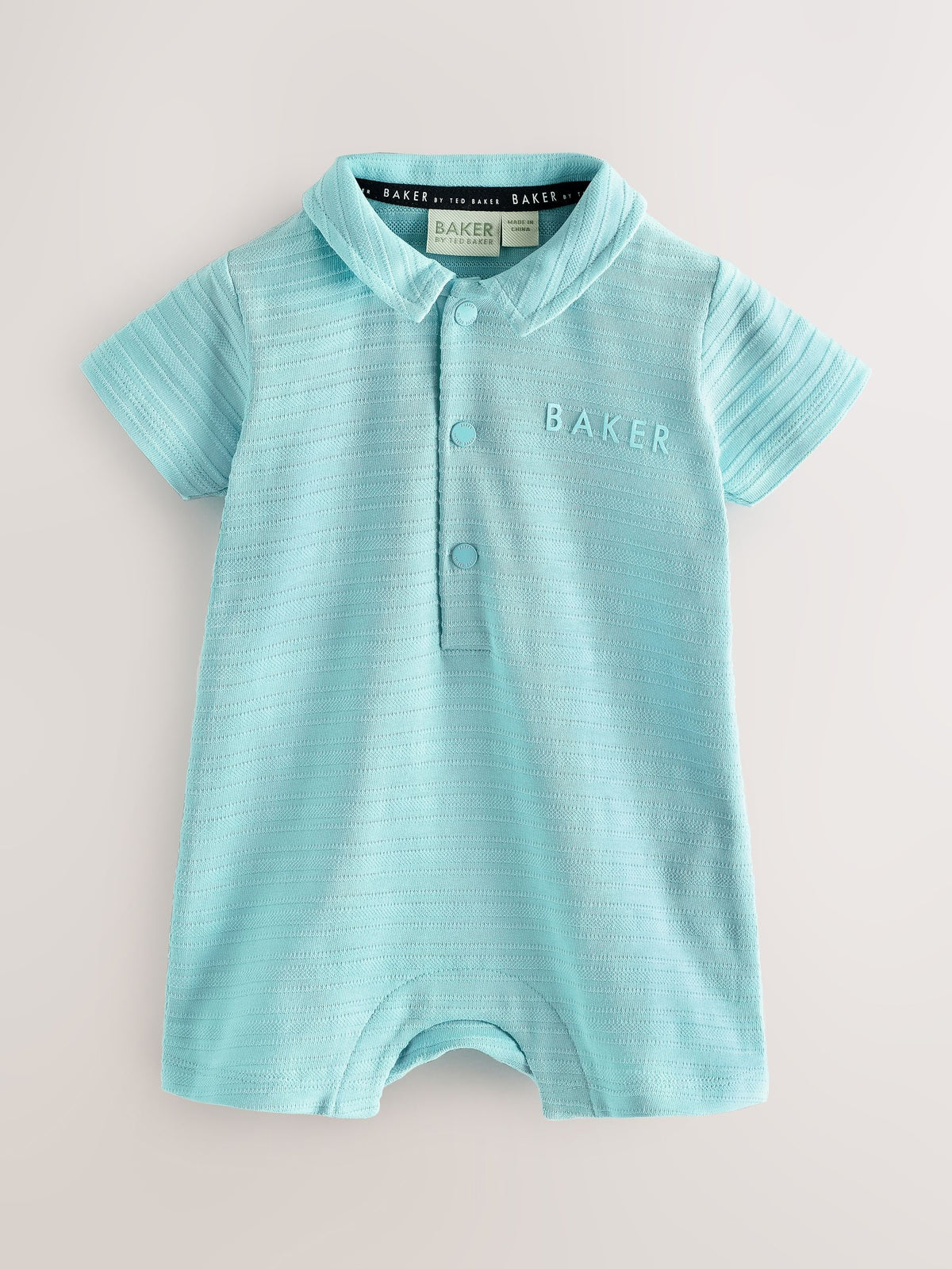 Baker by Ted Baker Textured Blue Rompers 2 Pack