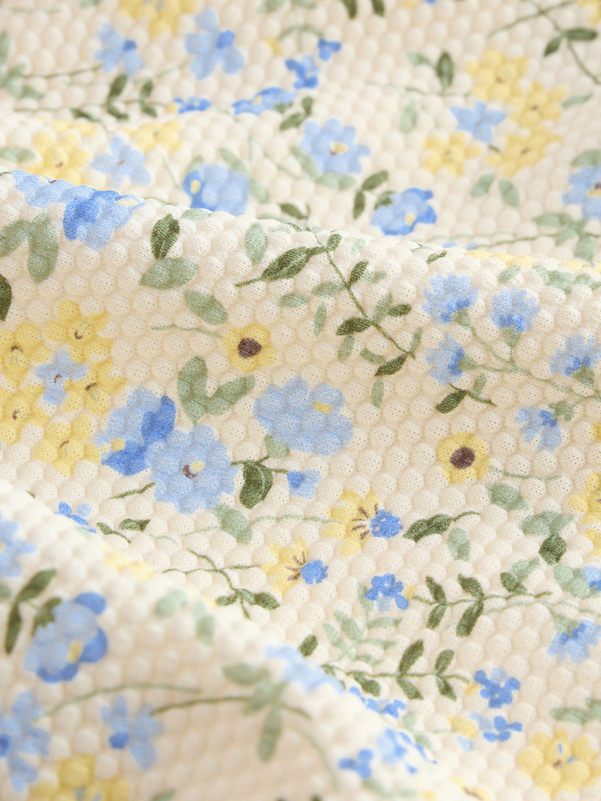 Yellow Ditsy Floral Frill Swimsuit (3mths-7yrs)