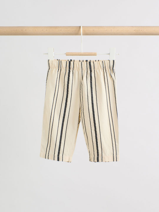 Black/White Stripe Baby Woven Top and Trousers Set 2 Piece (0mths-2yrs)