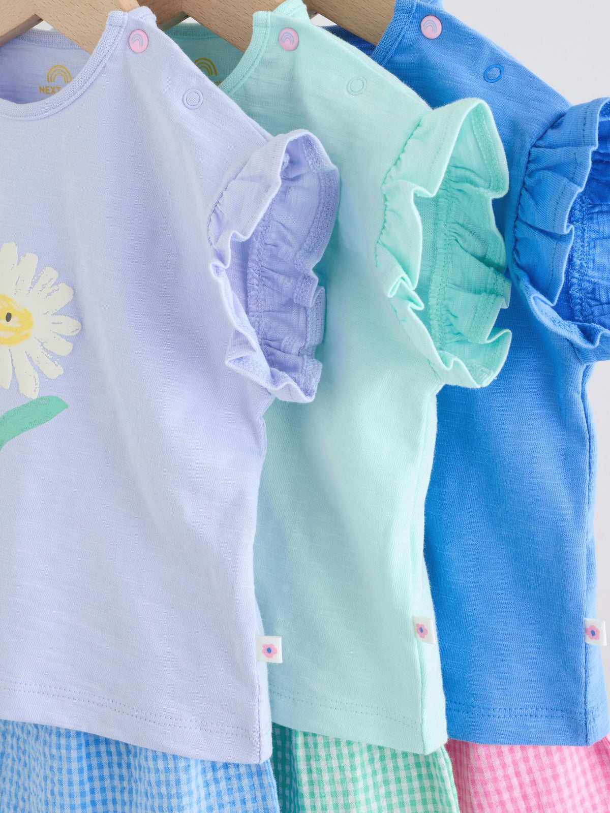 Multi Character Short Sleeve Top and Shorts Baby Set 6 Piece (0mths-2yrs)