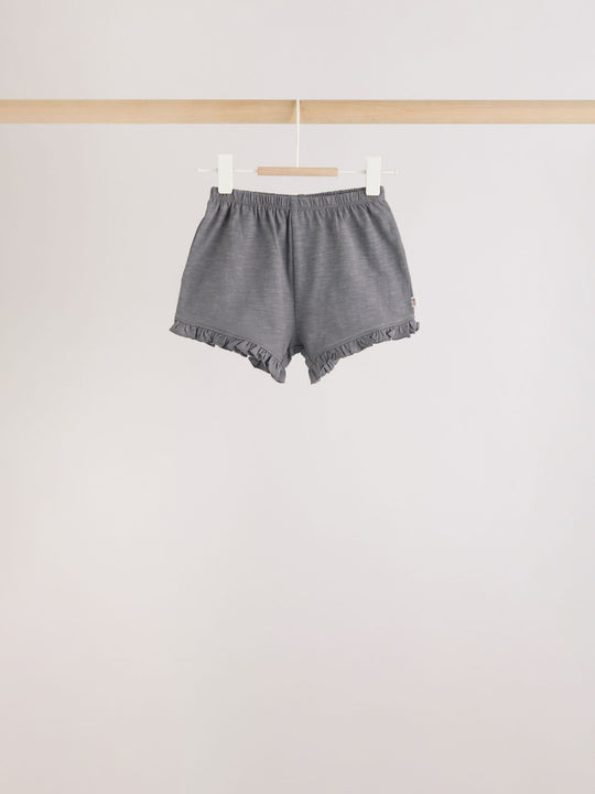 Monochrome Flower Short Sleeve Top and Shorts Baby Set 6 Piece (0mths-2yrs)