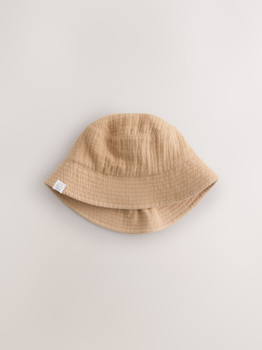 Neutral Crinkle Baby Bucket Hats 2 Pack