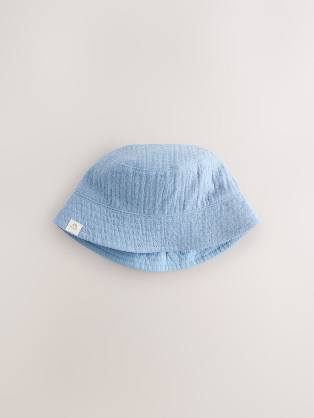 Blue and Beige Baby Bucket Hats 2 Pack (0mths-2yrs)