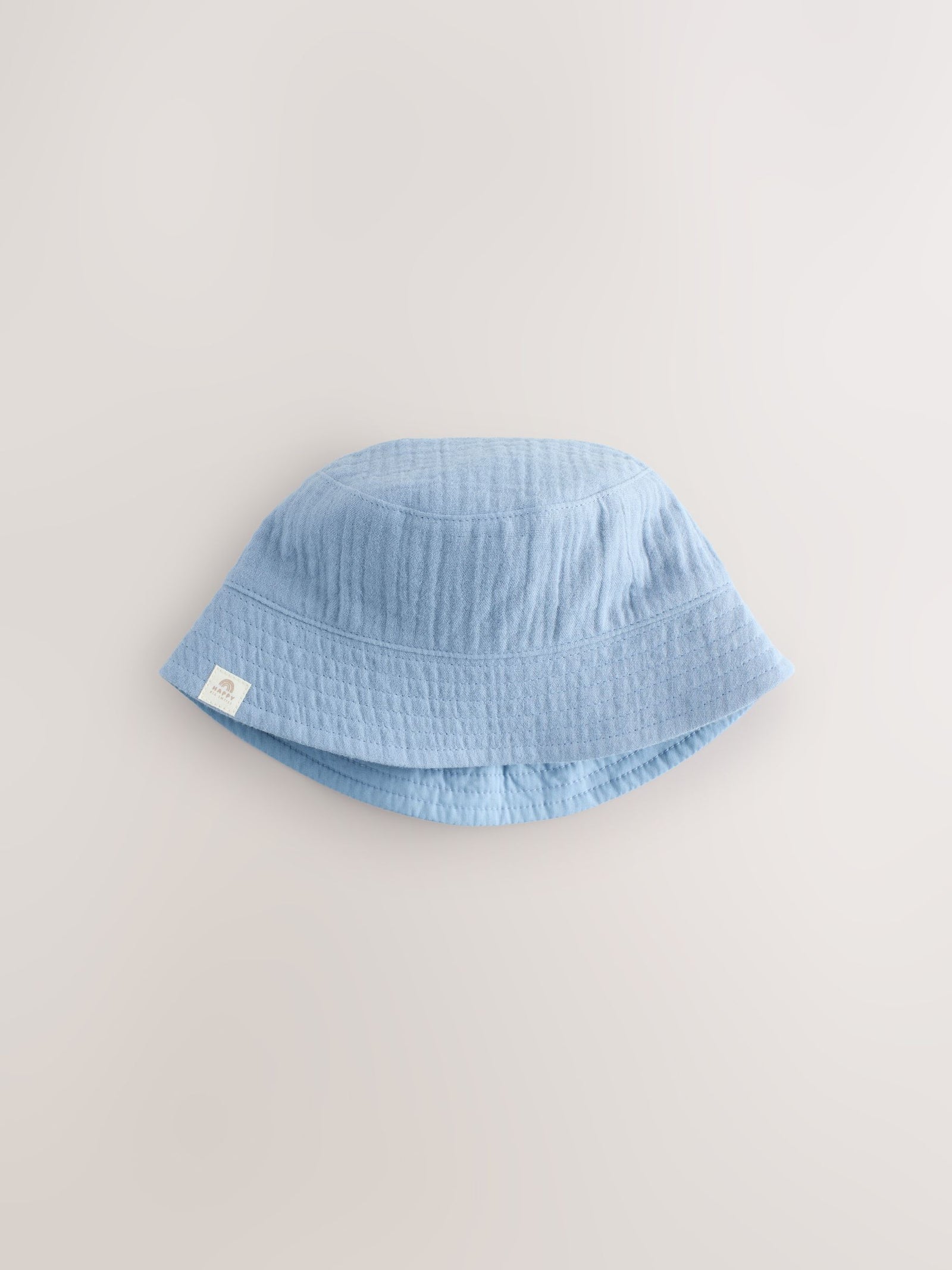 Blue and Beige Baby Bucket Hats 2 Pack (0mths-2yrs)