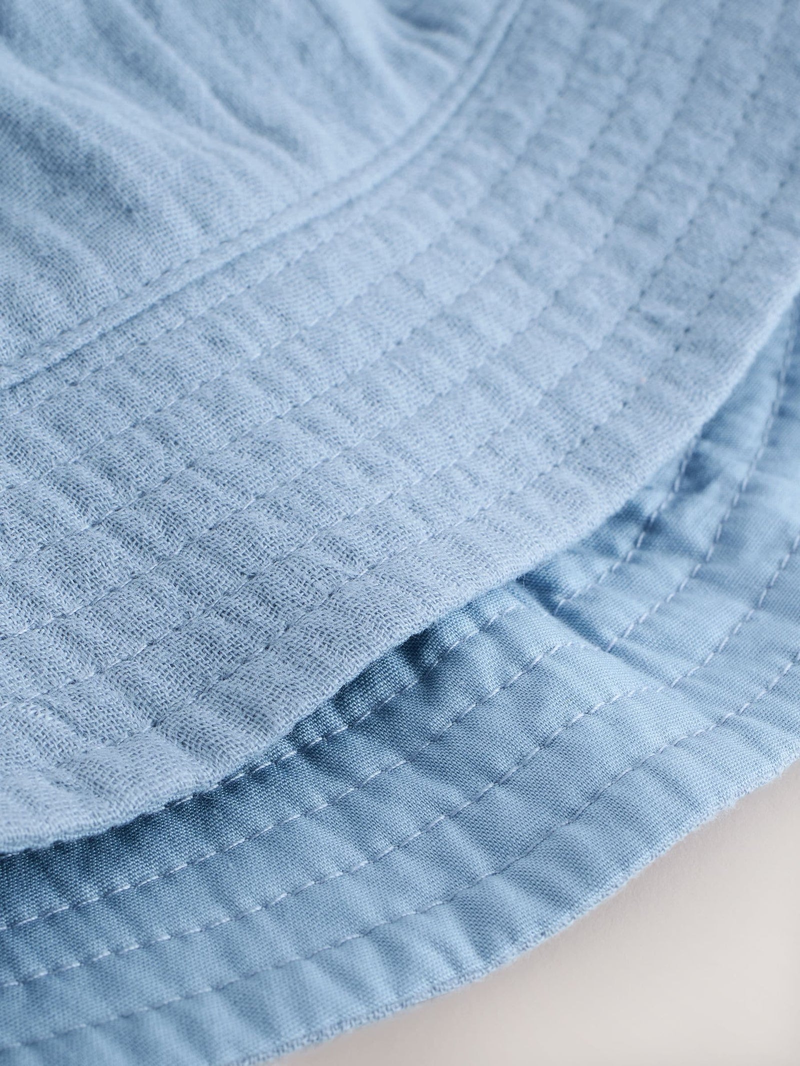 Blue and Beige Baby Bucket Hats 2 Pack (0mths-2yrs)