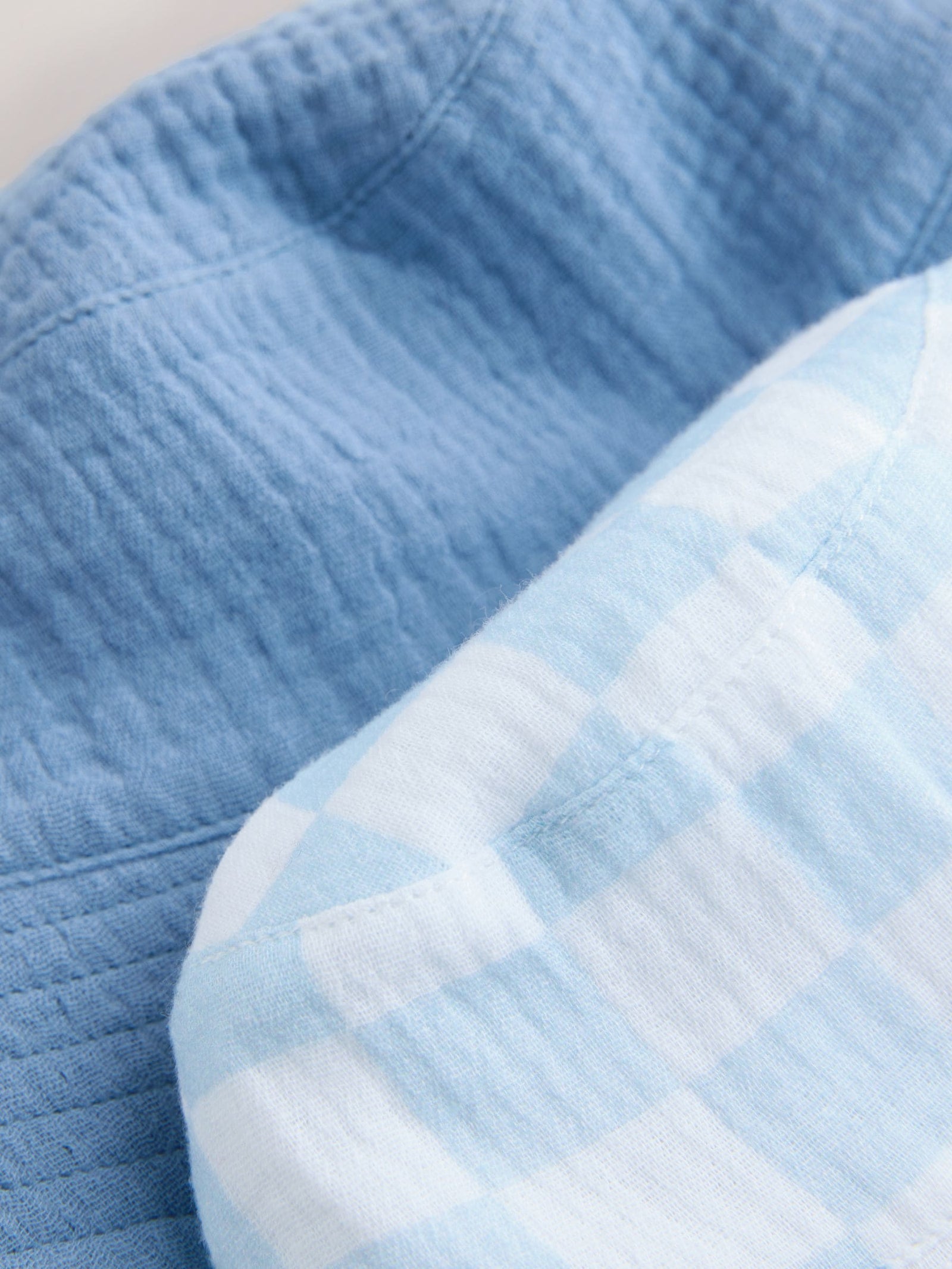 Blue Bucket Hats 2 Pack (0mths-2yrs)