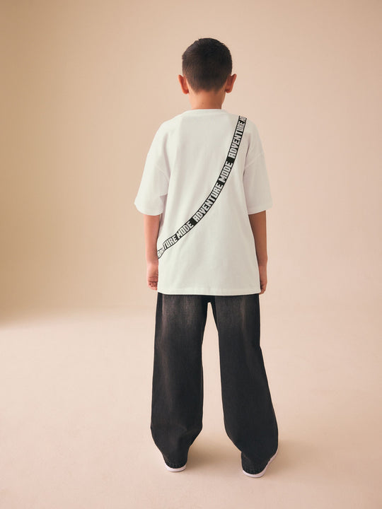 Stone Minecraft Bag T-Shirt (3-16yrs)