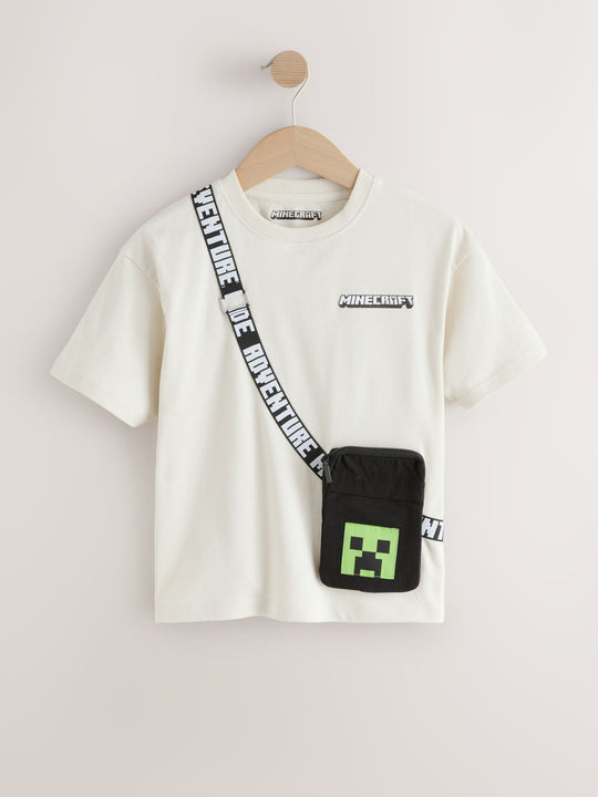 Stone Minecraft Bag T-Shirt (3-16yrs)