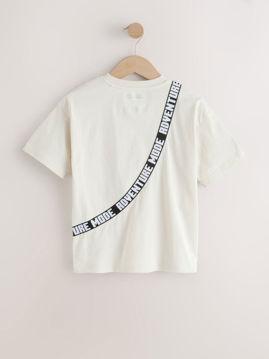 Stone Minecraft Bag T-Shirt (3-16yrs)