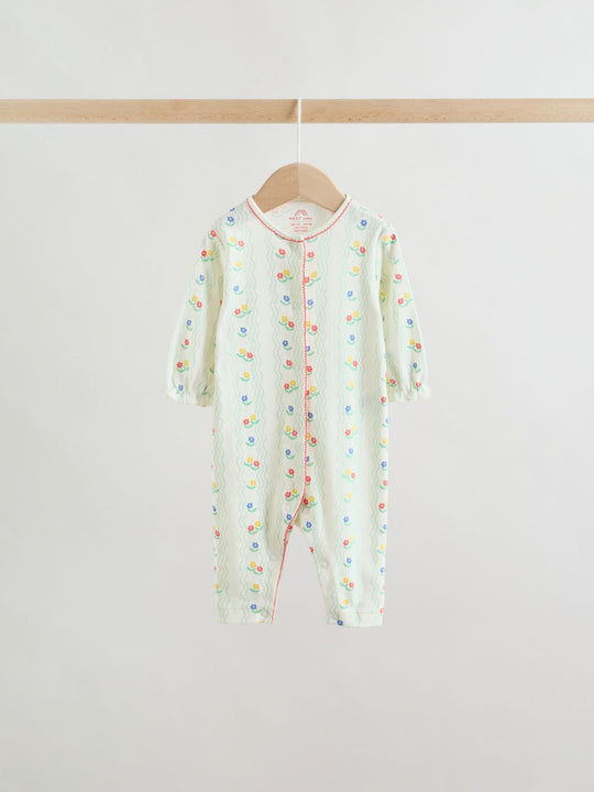 Red/White/Navy Baby Sleepsuits 3 Pack (0mths-3yrs)
