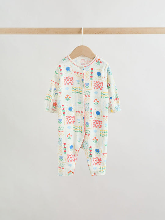 Red/White/Navy Baby Sleepsuits 3 Pack (0mths-3yrs)