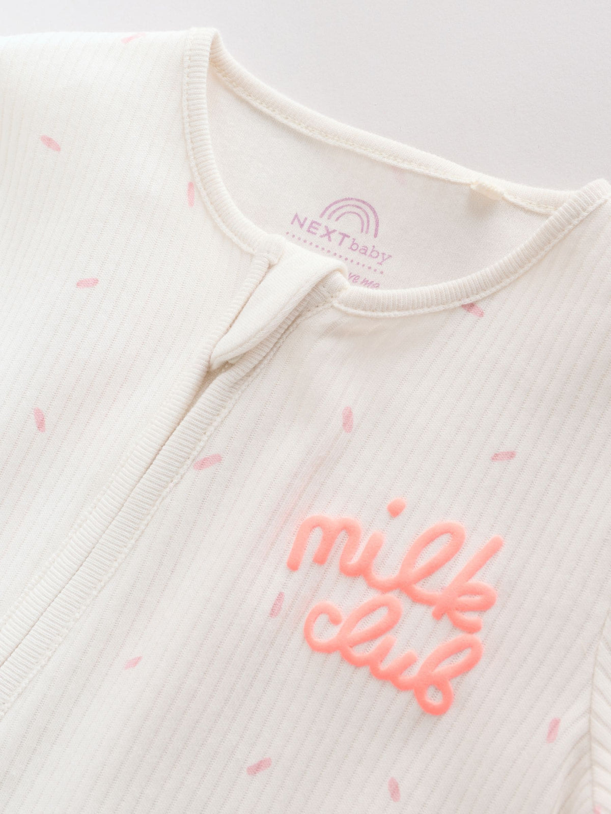 Pink Two Way Zip Baby Sleepsuit 3 Pack (0mths-3yrs)