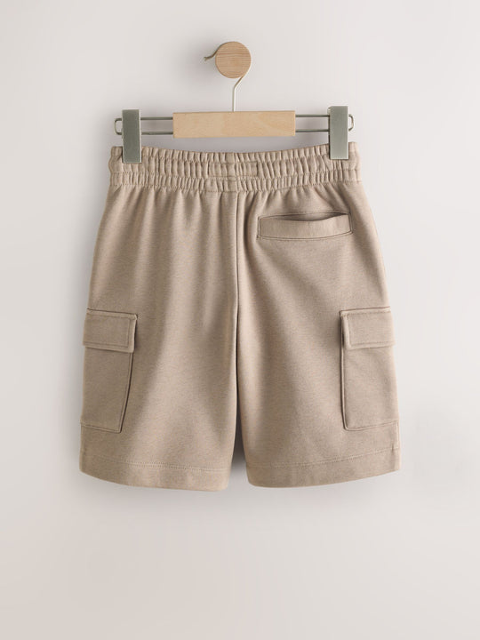 Stone Cargo Jersey Shorts (3-16yrs)