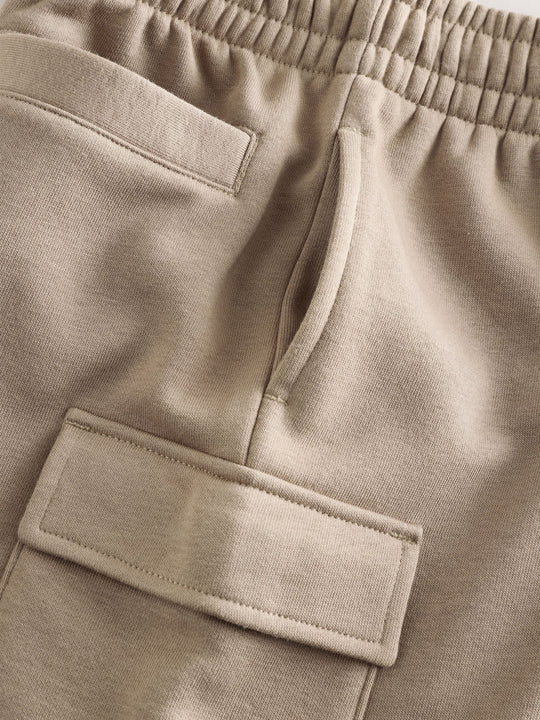 Stone Cargo Jersey Shorts (3-16yrs)