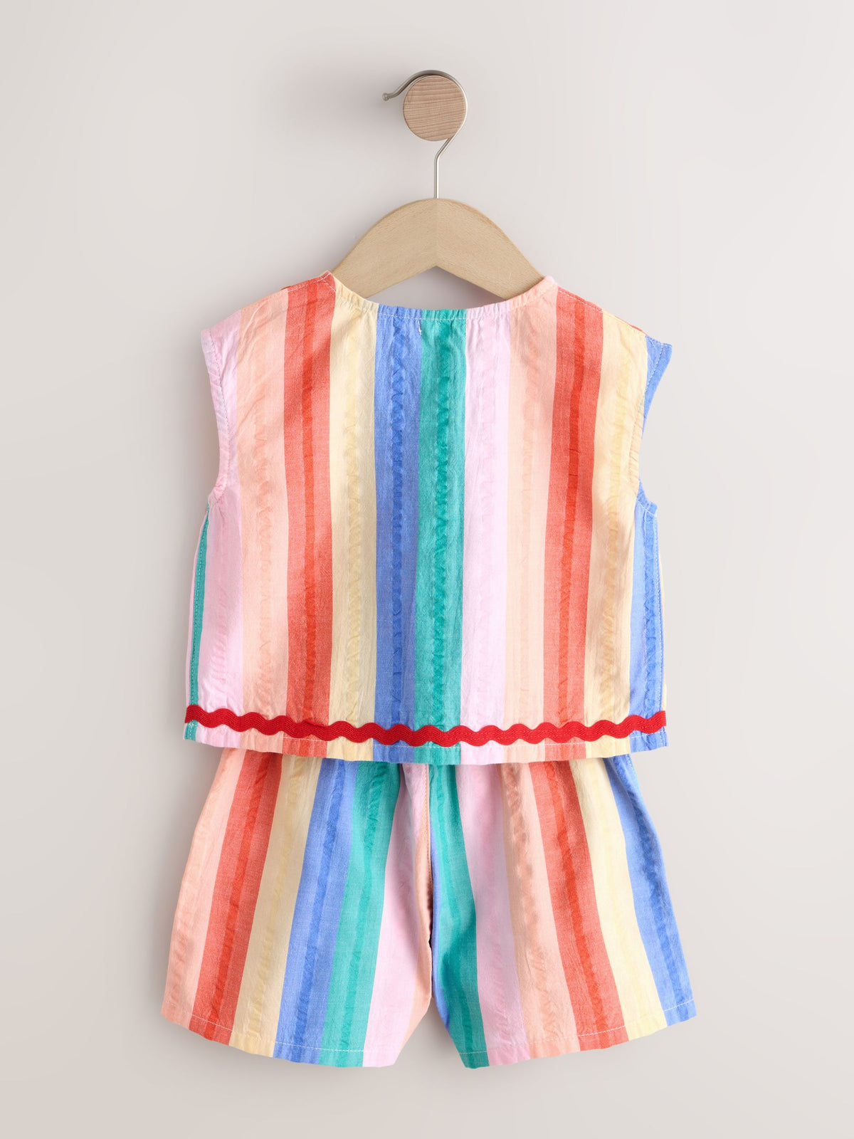 Rainbow Check Ric Rac Sleeveless Top & Shorts Set (3mths-7yrs)