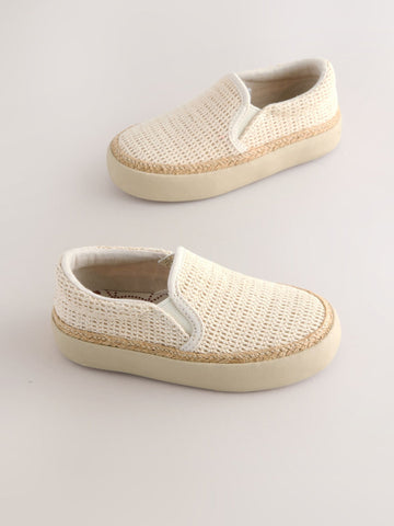 Neutral Slip-On Loafers