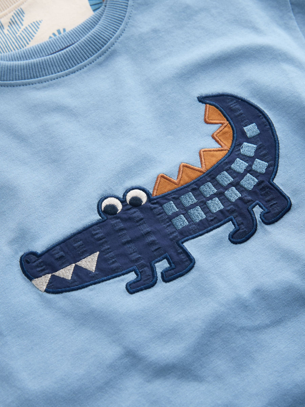 Blue/Ecru Safari Animal Short Pyjamas 3 Pack (9mths-8yrs)