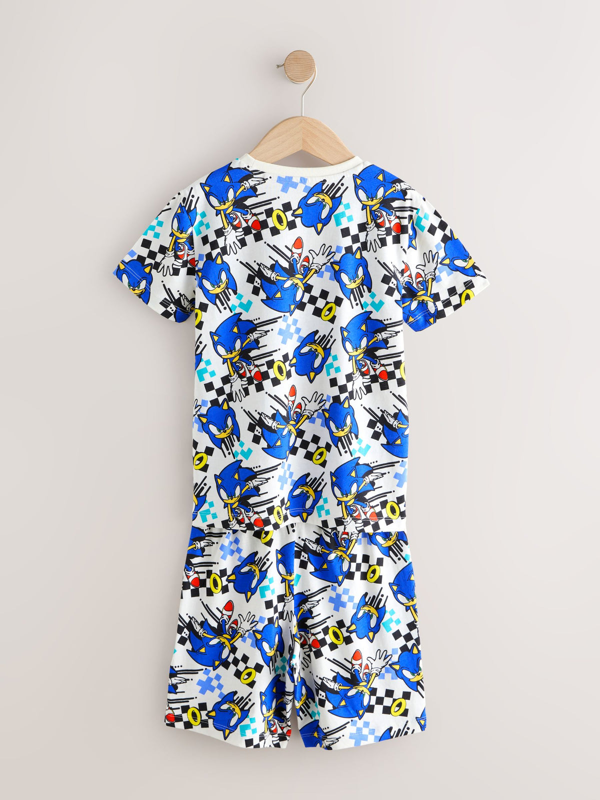 Blue/White Sonic Short Licence Pyjamas 2 Pack (3-14yrs)