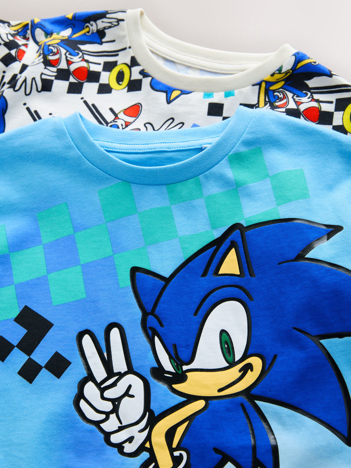 Blue/White Sonic Short Licence Pyjamas 2 Pack (3-14yrs)