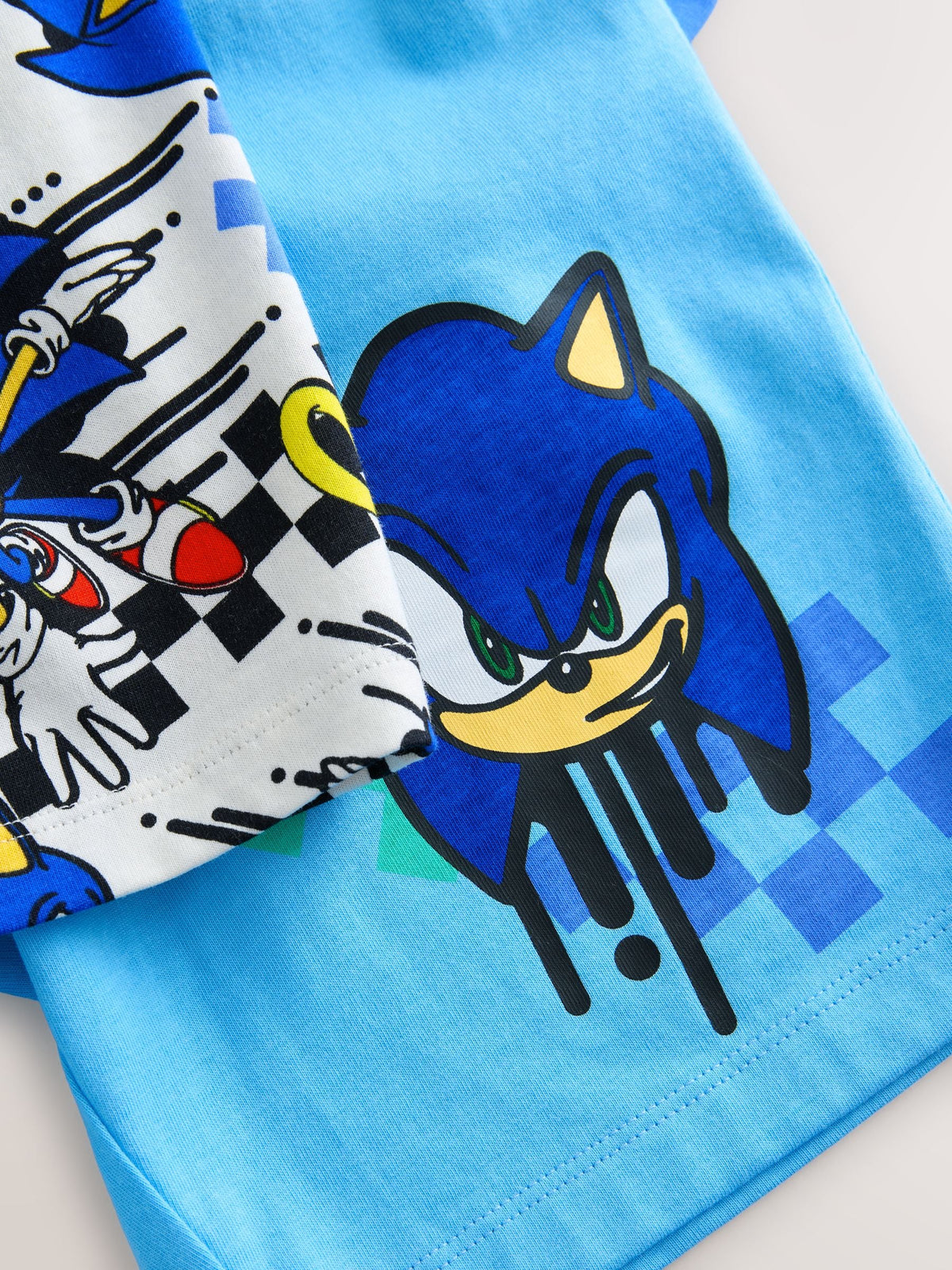 Blue/White Sonic Short Licence Pyjamas 2 Pack (3-14yrs)