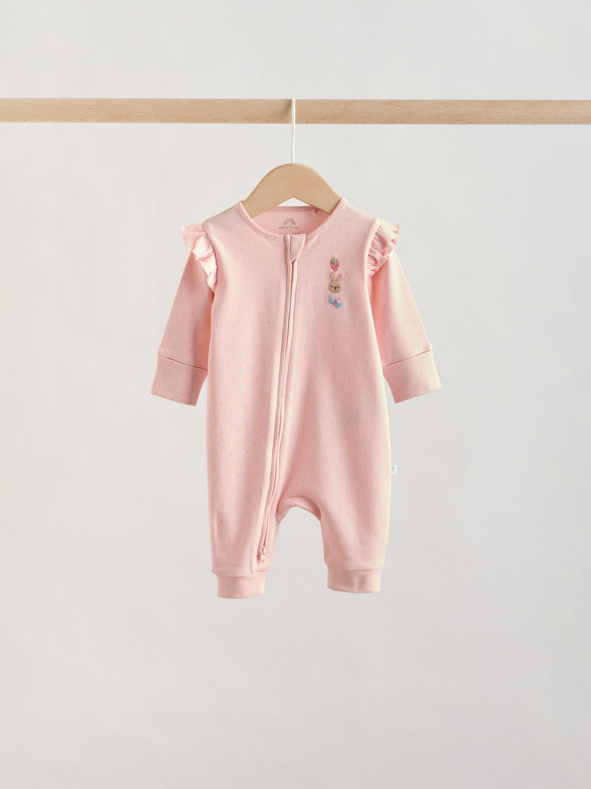 Multi Two Way Zip Baby Sleepsuit 3 Pack (0mths-3yrs)