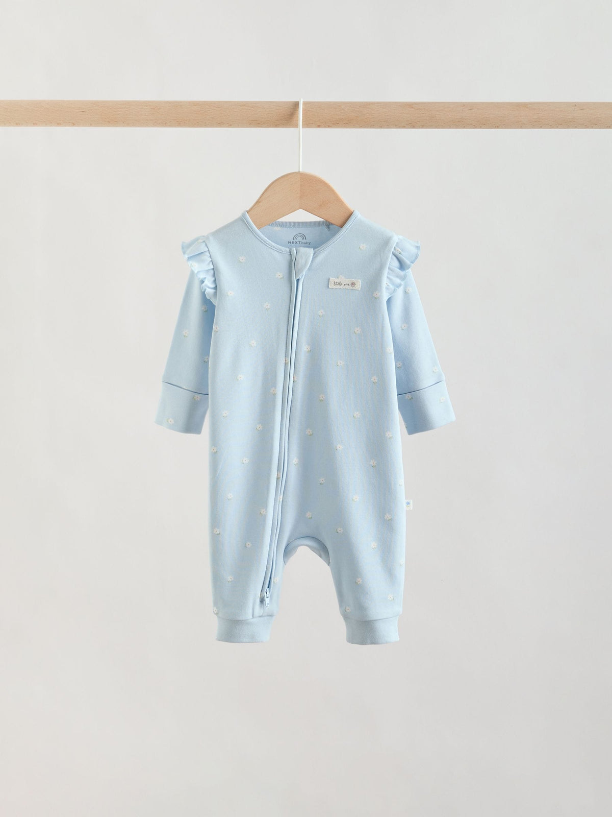 Multi Two Way Zip Baby Sleepsuit 3 Pack (0mths-3yrs)