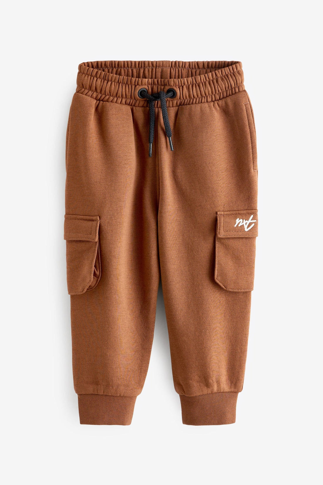 Chocolate Brown Utility Cargo Joggers