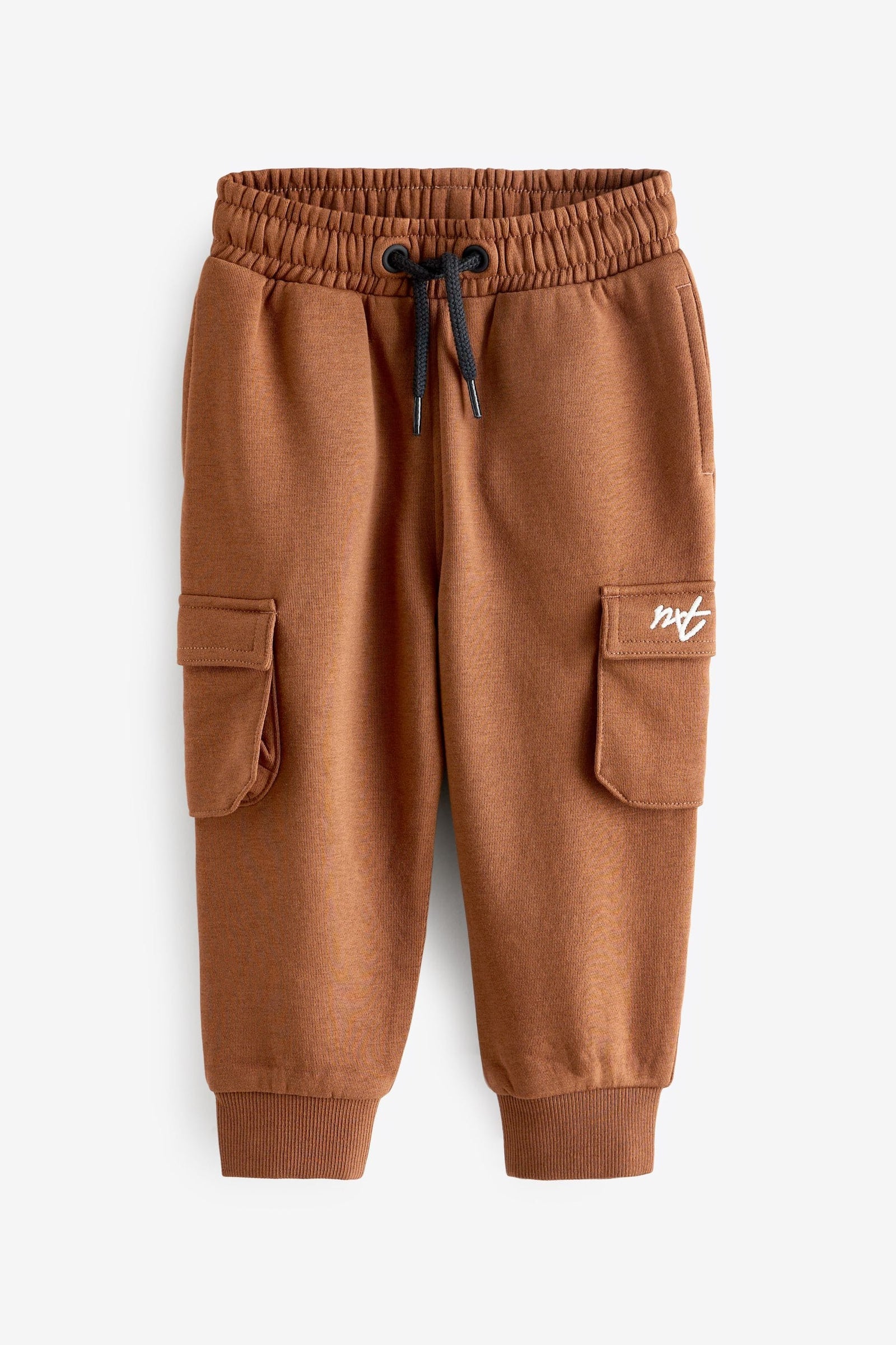 Chocolate Brown Utility Cargo Joggers