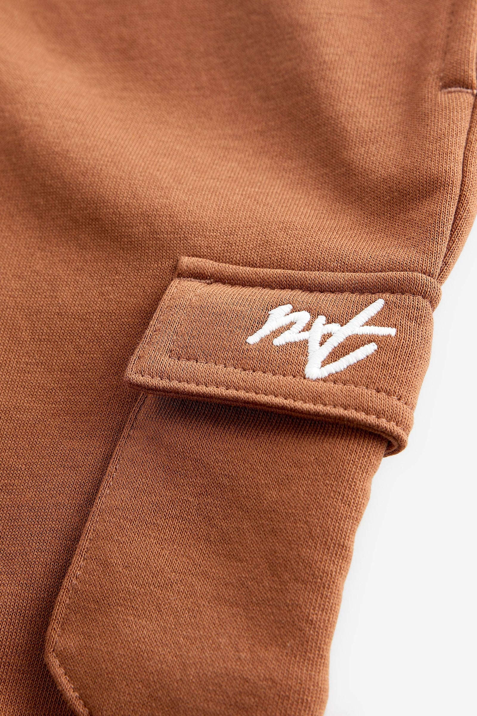 Chocolate Brown Utility Cargo Joggers
