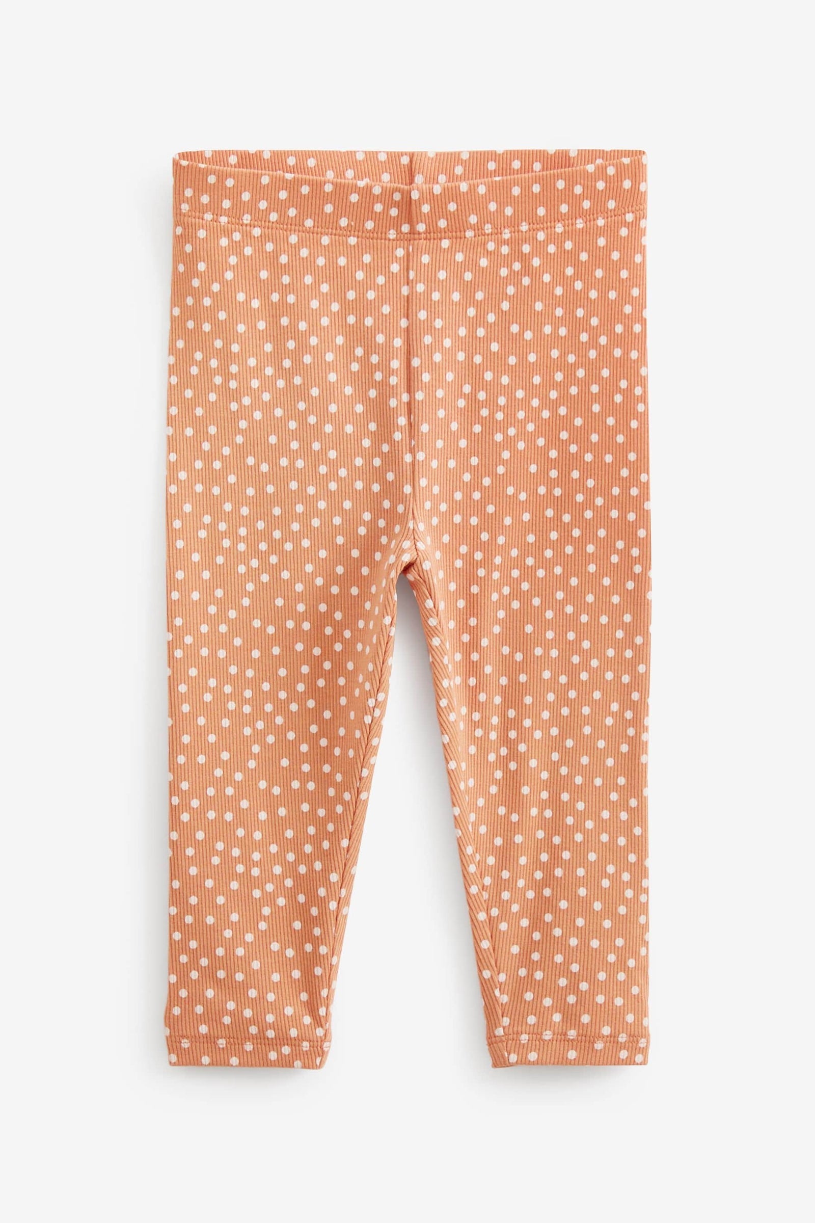 Neutral Rib Jersey Leggings 5 Pack