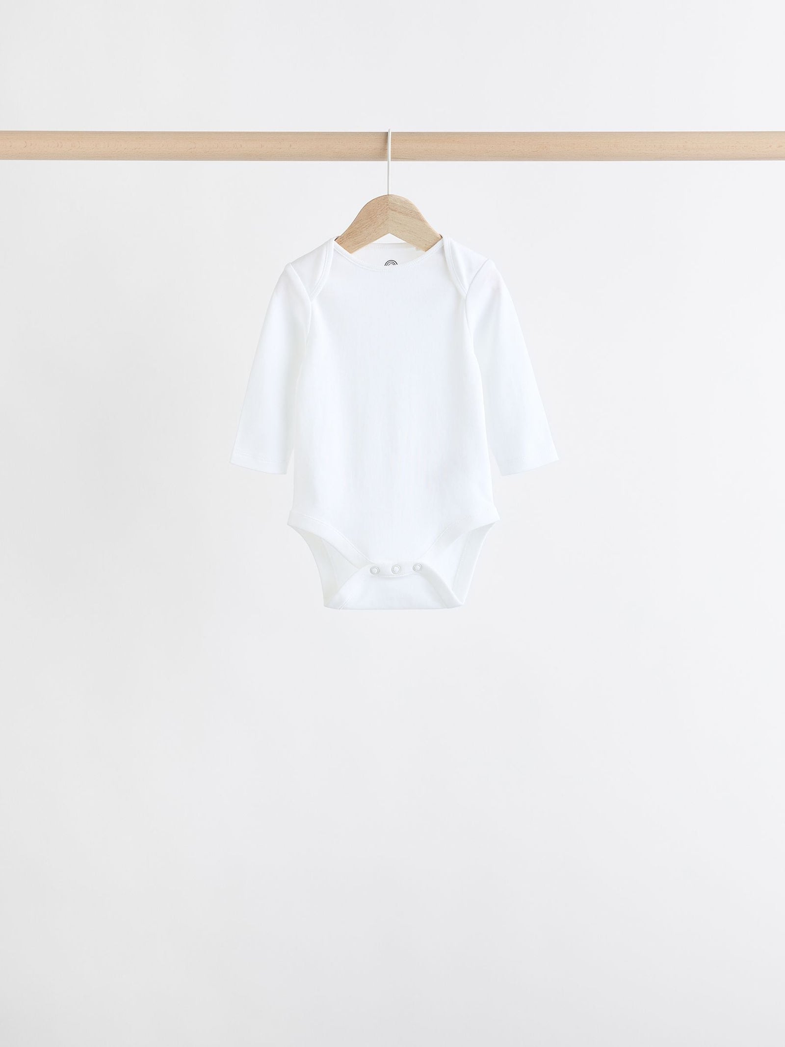 Grey/White Long Sleeve Bodysuits 5 Pack
