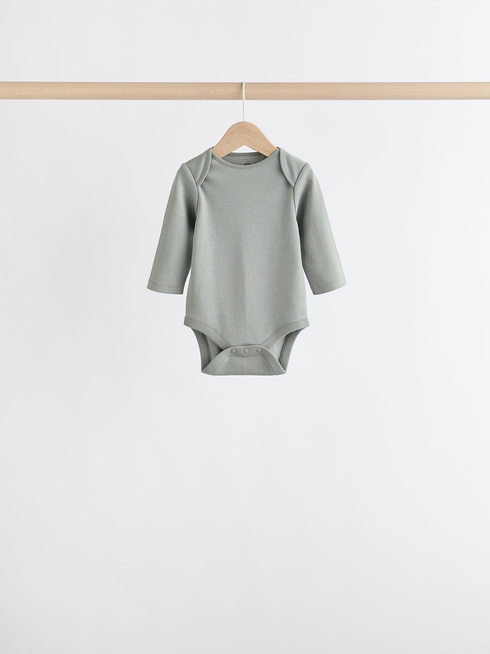 Grey/White Long Sleeve Bodysuits 5 Pack