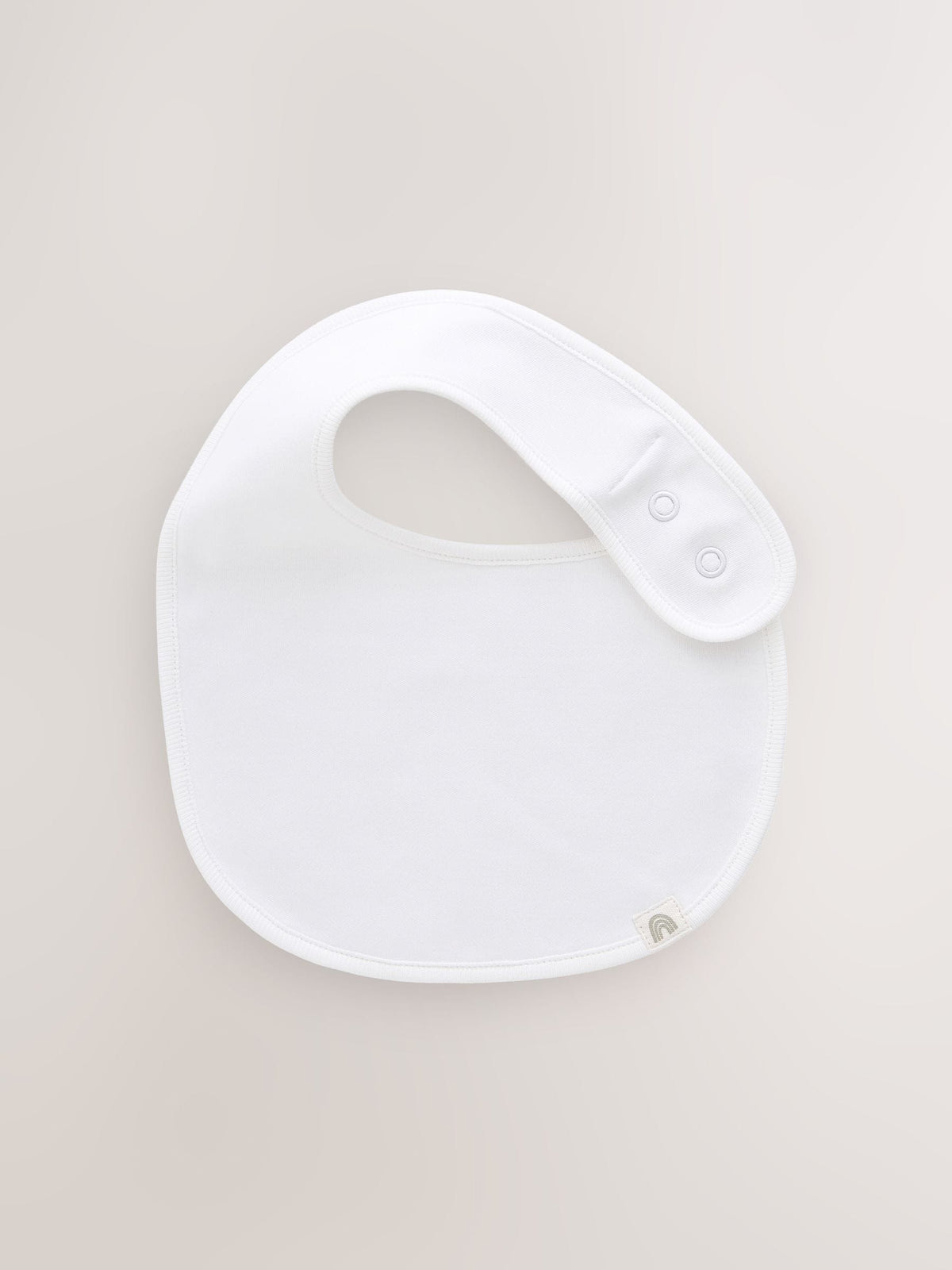 White 100% Cotton Baby Bibs 5 Pack