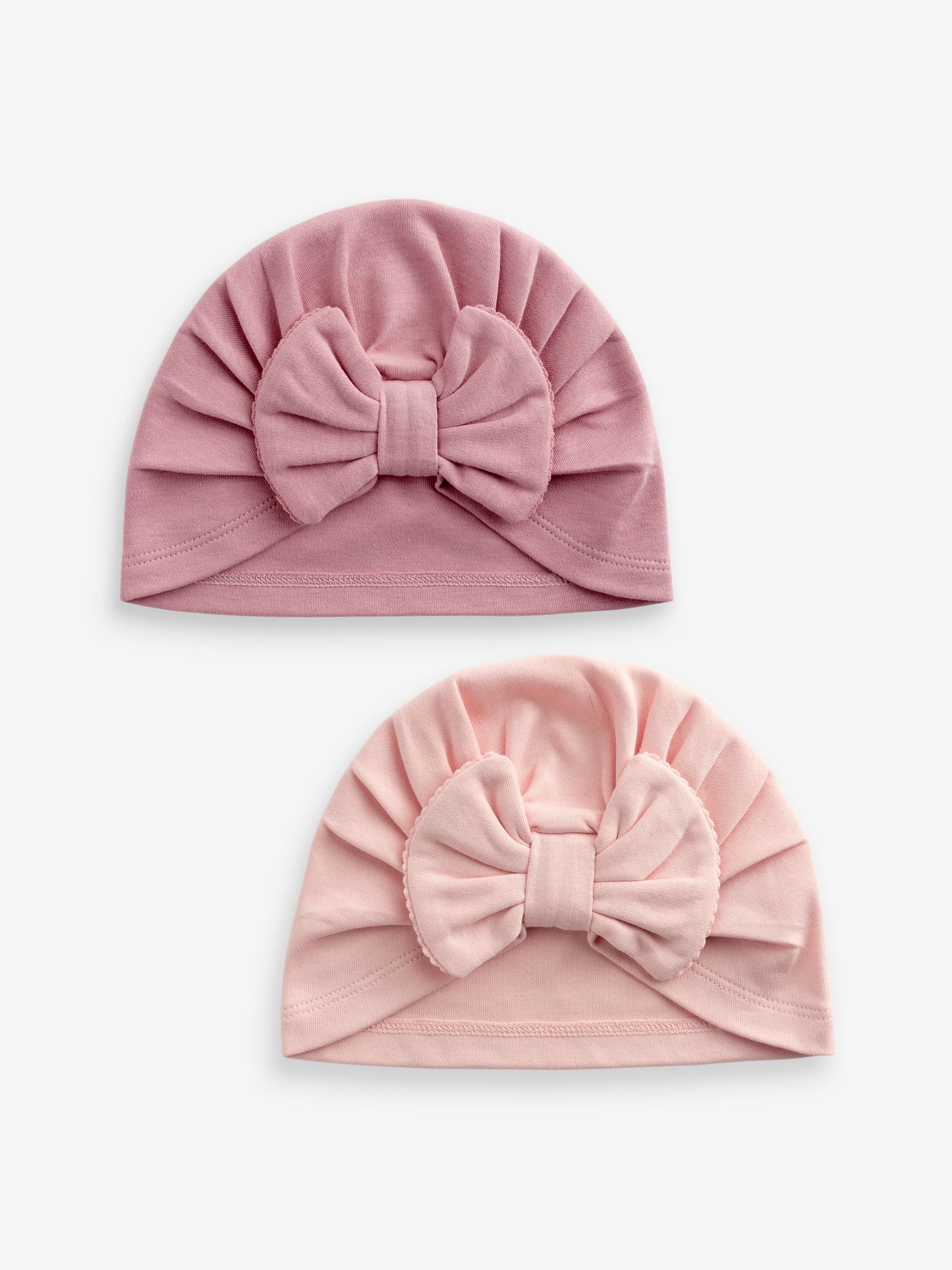 Pink Modern 2 Pack Baby Turbans immediate