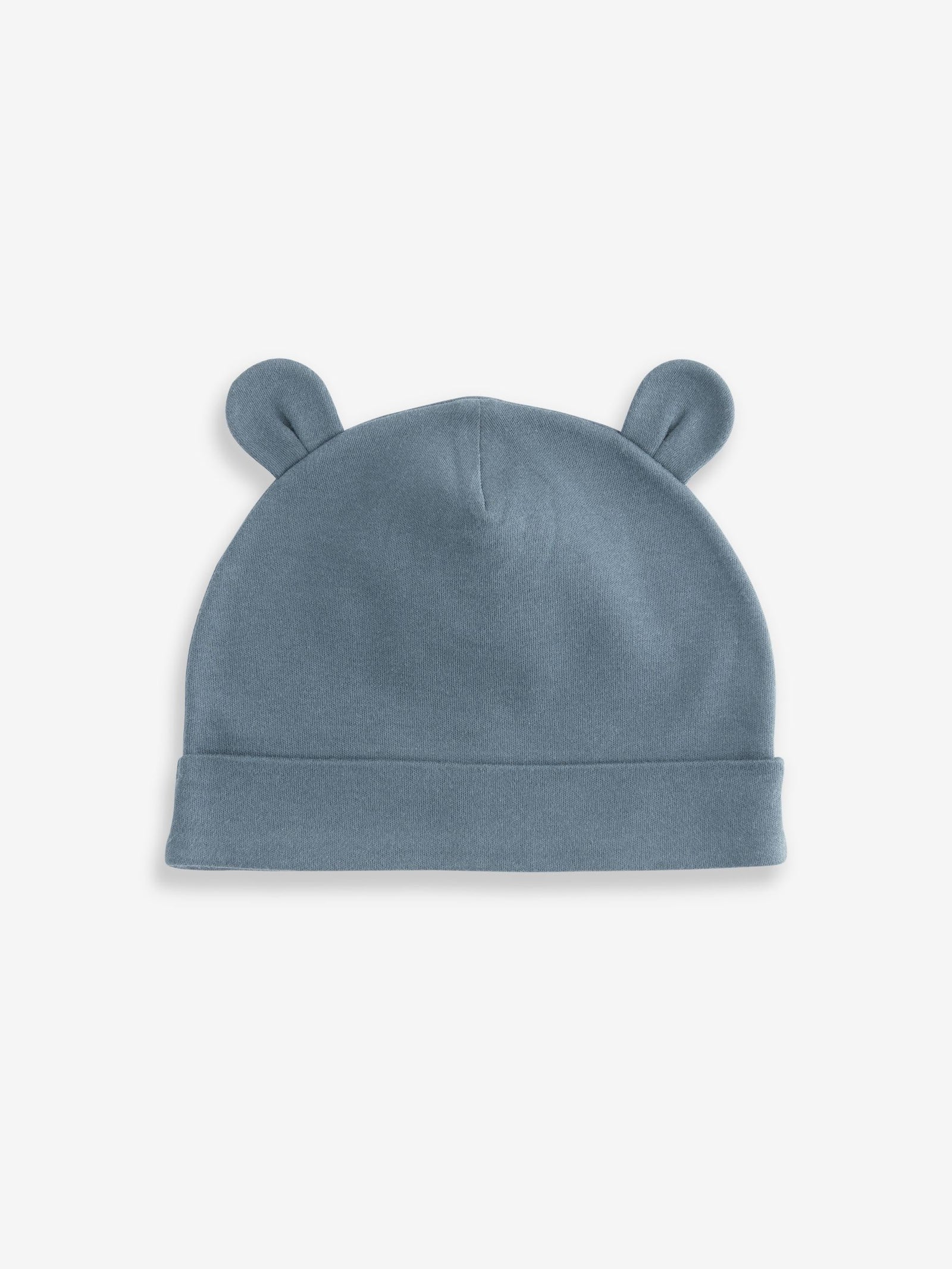 Mid Blue Baby 100% Cotton Beanies 3 Pack (0-18mths)