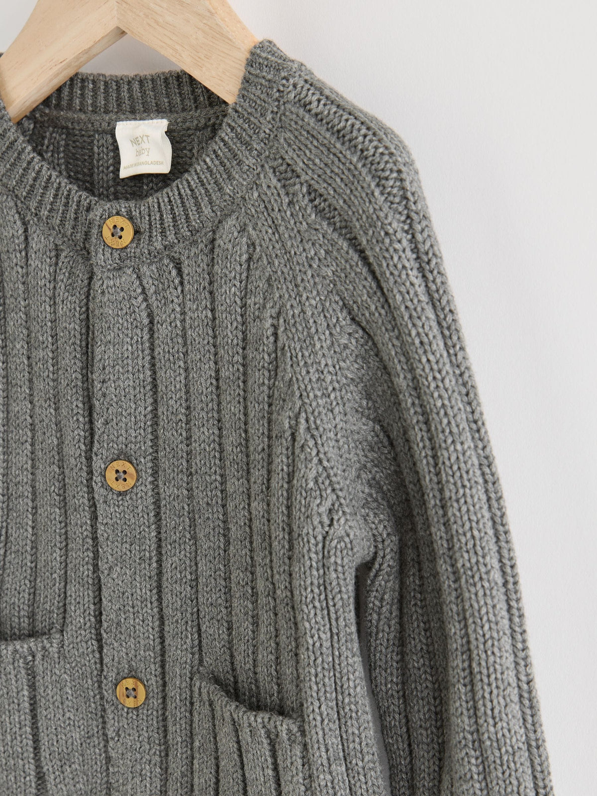 Grey Little Man 100% Cotton Cardigan (0mths-2yrs)