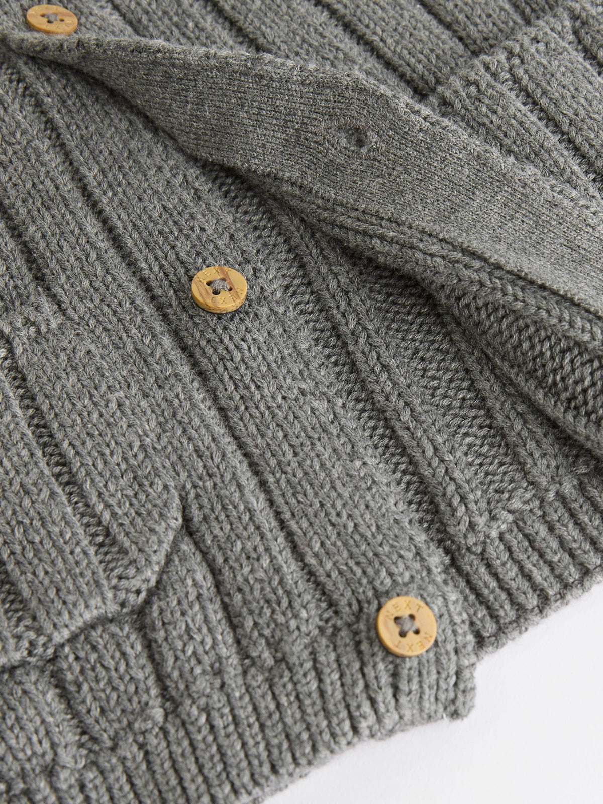 Grey Little Man 100% Cotton Cardigan (0mths-2yrs)