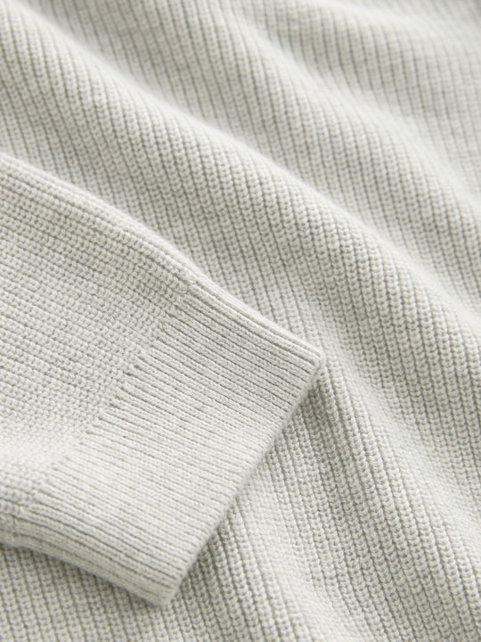 Grey Without Stag Cotton Crew Neck Knitted Jumper (3-16yrs)