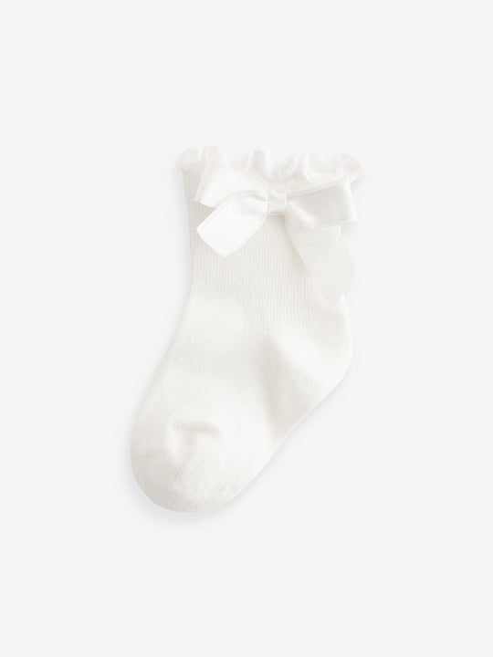 Pink Bow Baby Socks 5 Pack