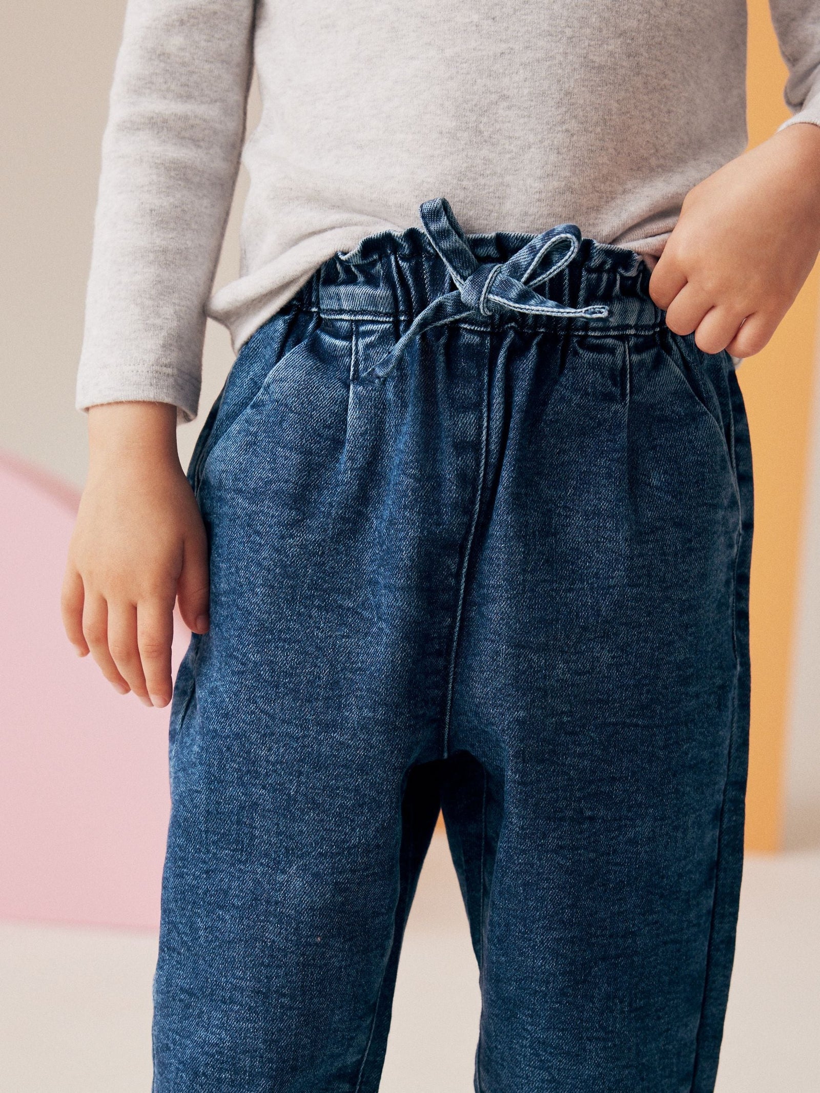 Denim Tie Waist Jeans (3mths-7yrs)
