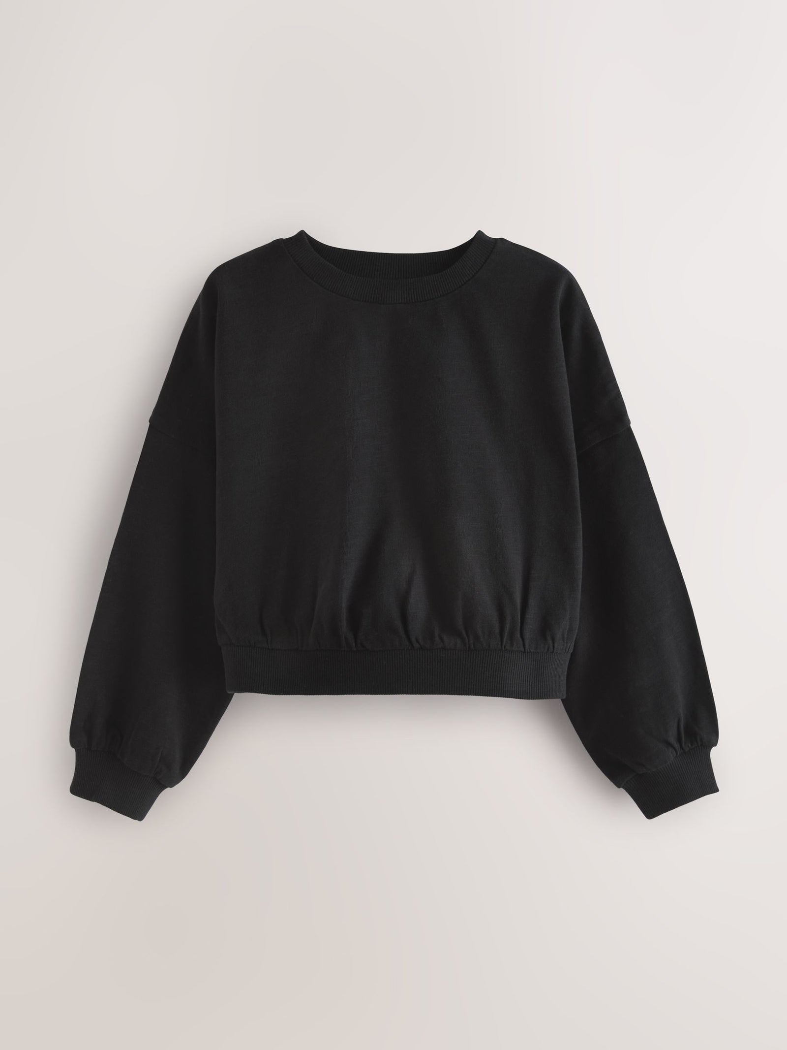 Black/White Boxy Long Sleeve 100% Cotton Sweat Tops 3 Pack (3-16yrs)