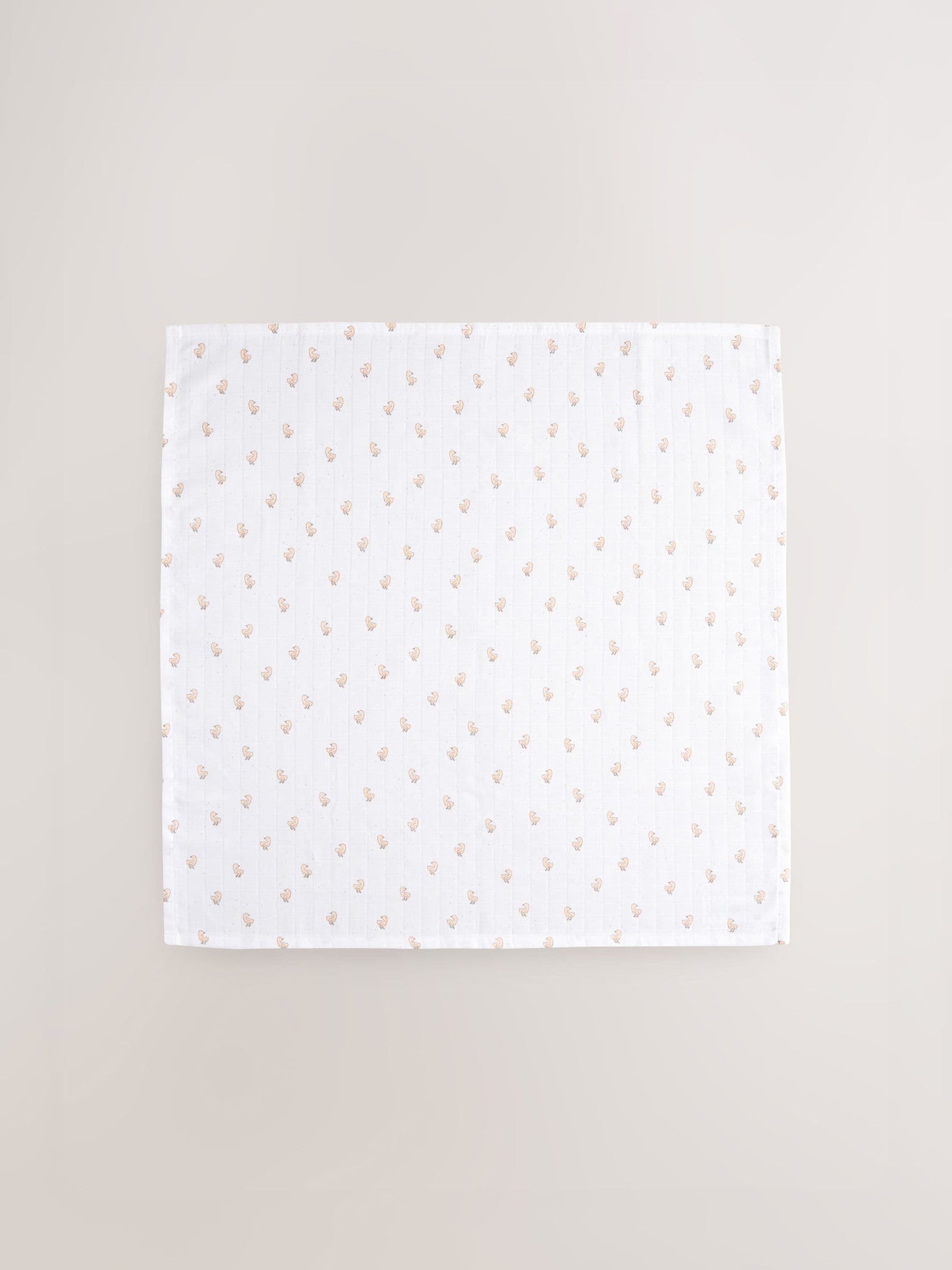 White Delicate Animal Baby Muslins Cloths 4 Pack