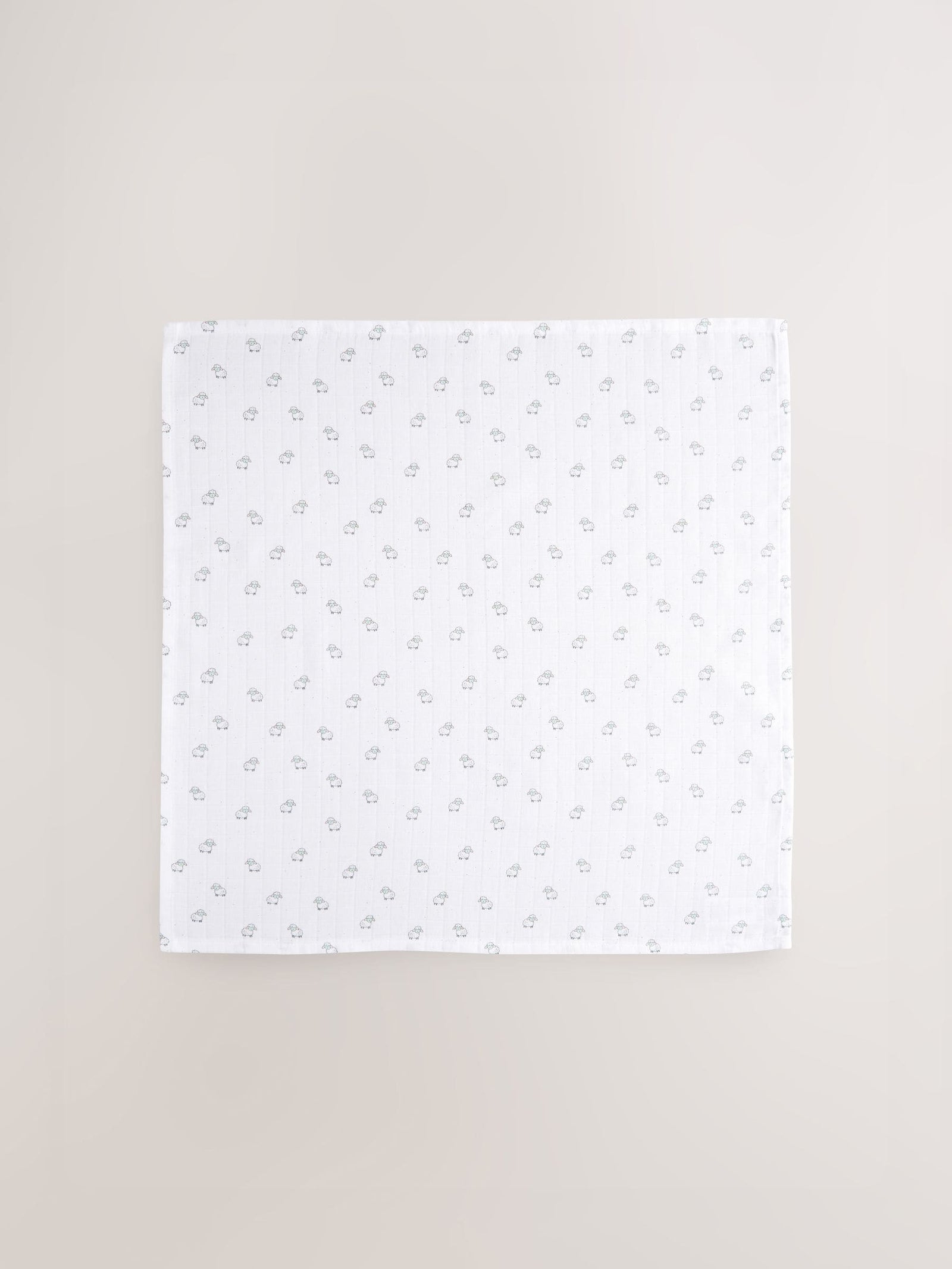 White Delicate Animal Baby Muslins Cloths 4 Pack