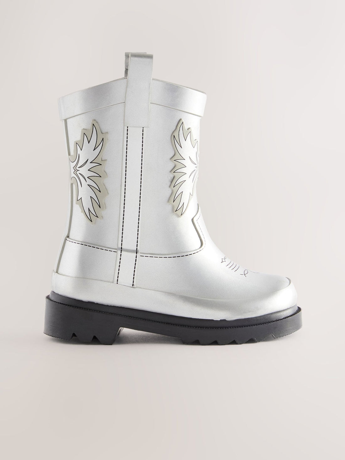 Silver Western Wellies